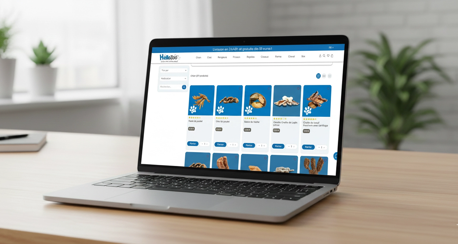 HelloZoo product browsing on mobile app