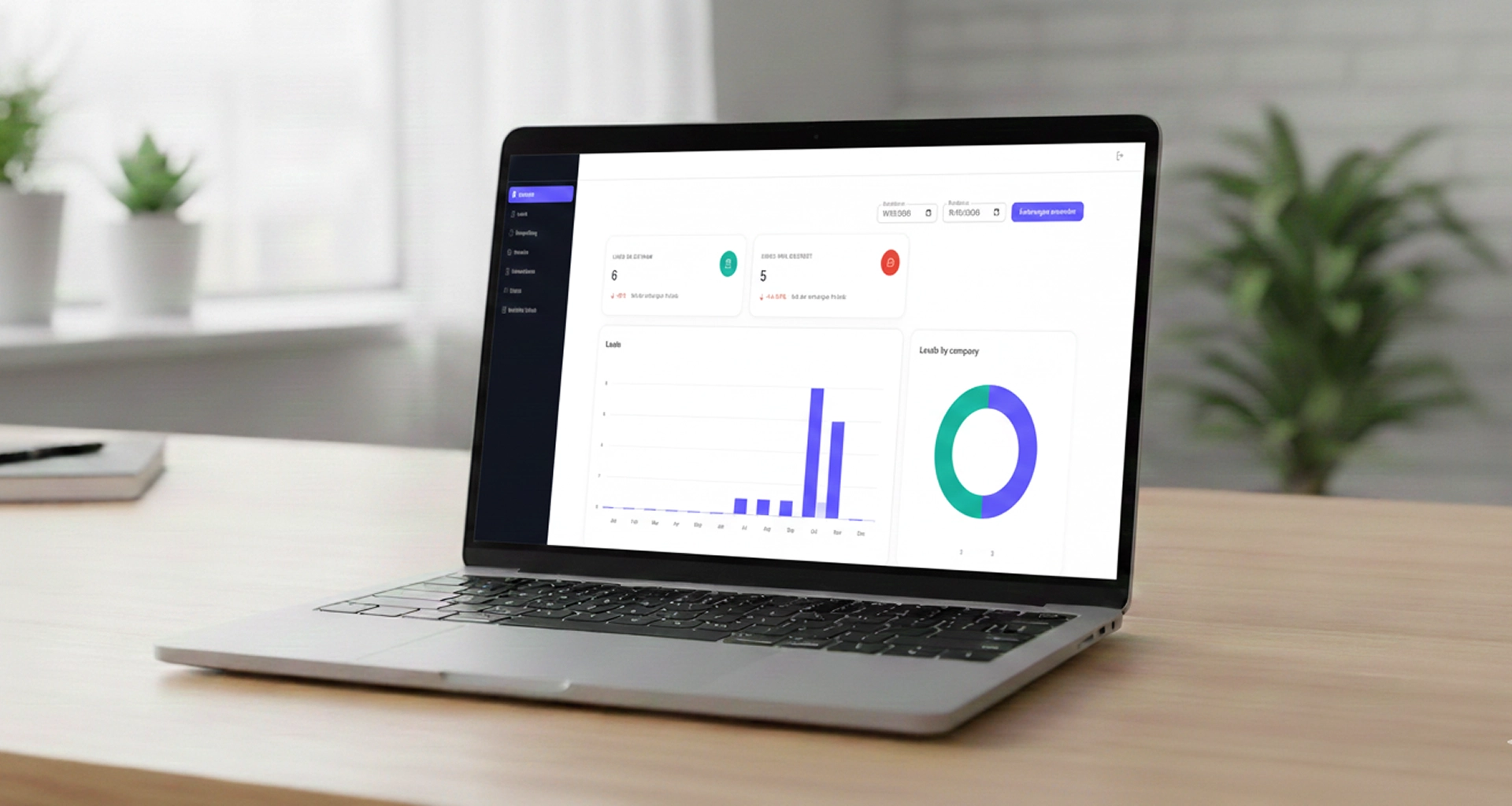 Internal compliance dashboard mockup